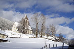 Die Kirche von Vierschach im Winter